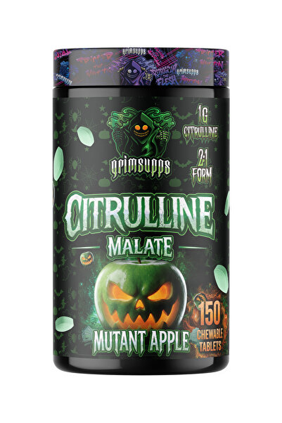 Grimsupps Citrulline Malate 1000 mg Çiğnenebilir 150 Tablet Elma Aromalı