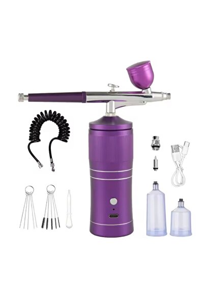 charmerprincesses Boya Makinesi Airbrush Kiti Protez Tırnak Cihazı Şarj Edile...