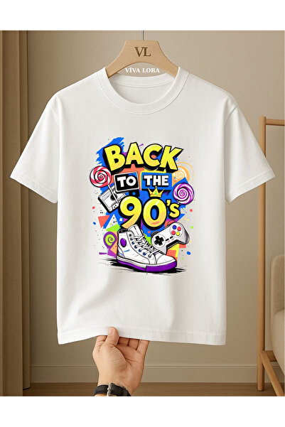 VİVA LORA VVİVA LORA Baskılı T-Shirt Nostalji 90`lar. % 100 Pamuklu Bisiklet ...