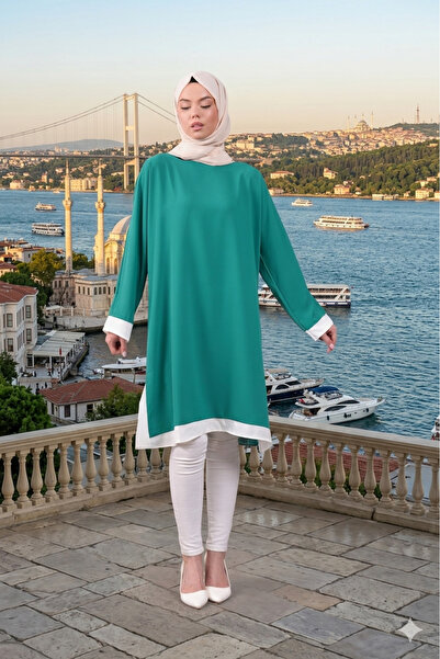 Filizzade Garnished Casual Tunic for Casual and Special Occasions