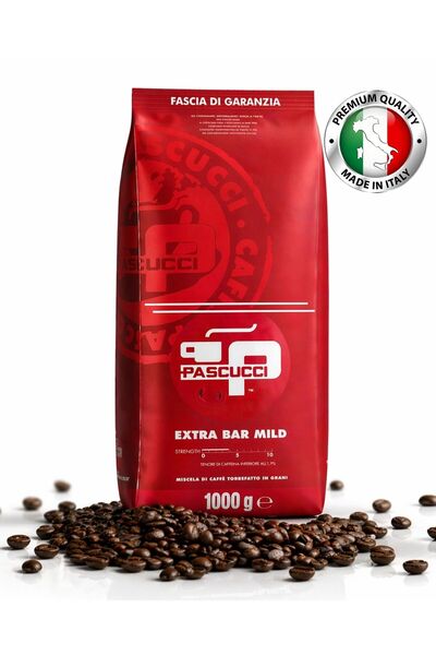 Pascucci EXTRA BAR MILD (Yumuşak İçimli Harman) 1000 gr Çekirdek Kahve