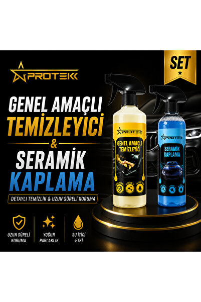 PROTEK Genel Amaçlı Temizleyici + Sıvı Seramik Kaplama Seti