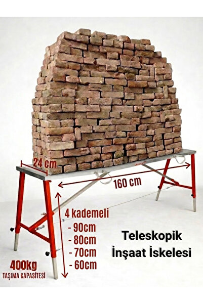 Midilli Teleskopik Alüminyum Gövdeli Çelik Ayaklı Teleskopik İnşaat İskelesi ...