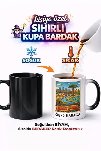 Kirbi Reklam South Sudan - South Sudan City Double-Sided Printed Porcelain Ma...