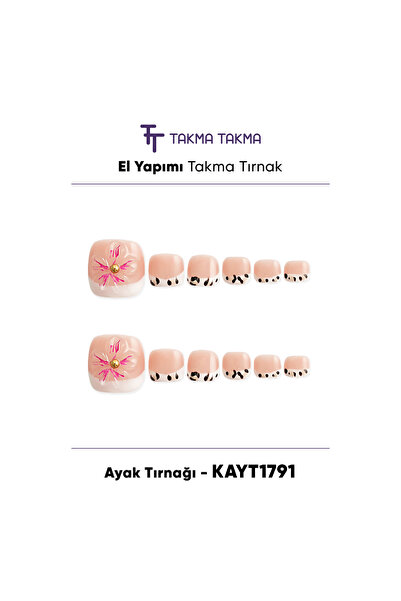 Takma Takma L Beden 10'lu AYAK TIRNAGI KAYT1791 Tekrar Kullanılabilir El Yapı...