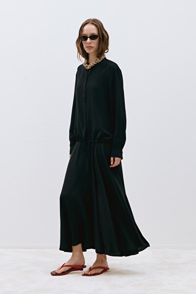 Suud Collection Black Blake Short Tensel Shirt