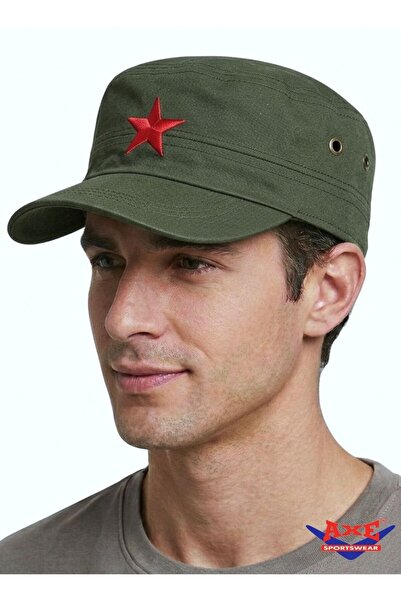 AXE SPORTSWEAR Șapcă Castro ajustabilă cu broderie stea de vară, cu velcro pe...