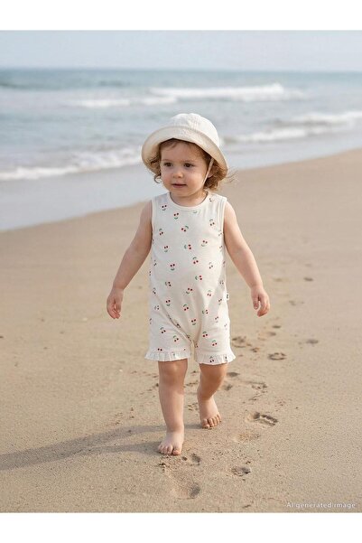 Civil Baby Kiraz Empirme 6-18 Ay Tulum - Ekru
