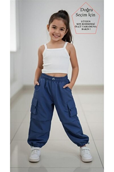 SmallTouch Unisex Kız Çocuk ve Erkek Çocuk Paçası ve Beli Ayarlanabilir Lasti...