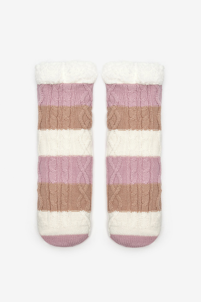 Penti Colored Stripes Off-White Socks