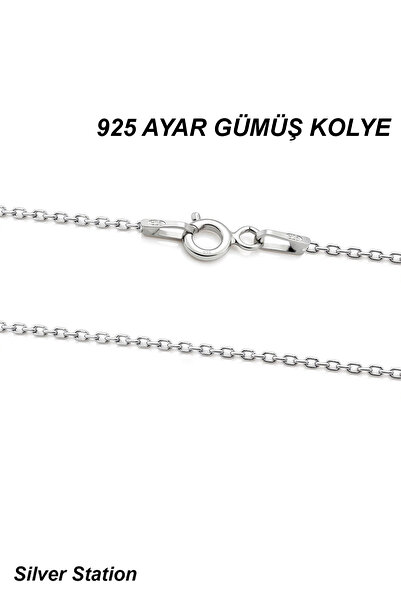 Silver Station 925 Ayar Gümüş Kolye - Hayalet Zincir Kolye 40-45-50-55-60-75 cm