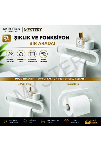 MYSTERY METAL Havluluk tuvalet kağıdı Banyo Düzenleyici Kağıt