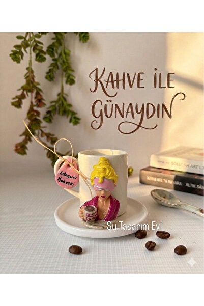 sutasarimevi [Kişiye Özel Tasarım] El Yapımı Hediyelik İsimli Sabah Keyfi Tas...