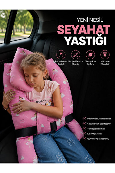 Coco Dilek Balerin desenli 2-9 yaş arası çocuk Seyehat yastığı,Seyehat yastığ...