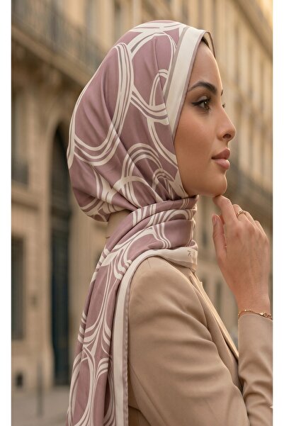 Sisley وشاح حرير ساتان-2042-90*90