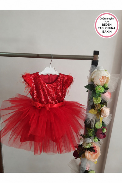 Kidstore Kız Çocuk Eteği Kat Kat Elbise