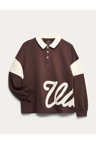 Marks & Spencer Pamuklu Rugby Sweatshirt