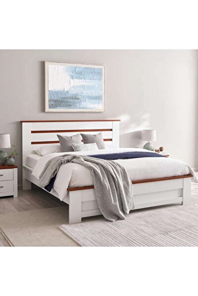 PAN HOME سرير جينوفا 180x200 سم |   أبيض