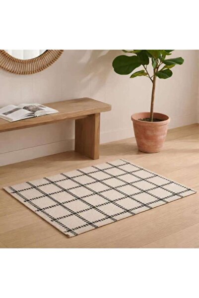 PAN HOME Leon Recycle Cotton Dhurrie 60x90cm - Black