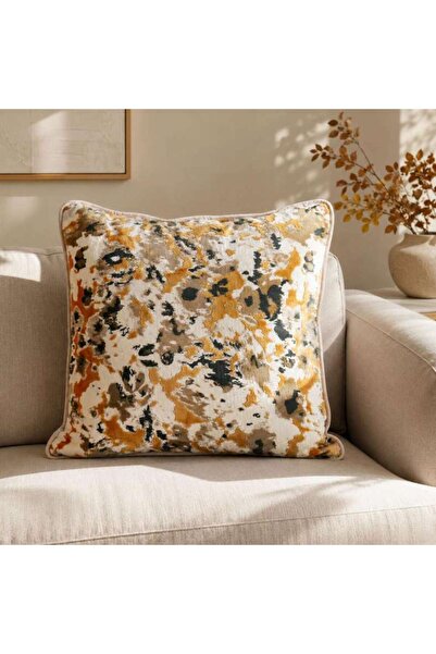 PAN HOME Verona Abstract Down Alternative Filled Cushion 60x60cm-dessert Sun