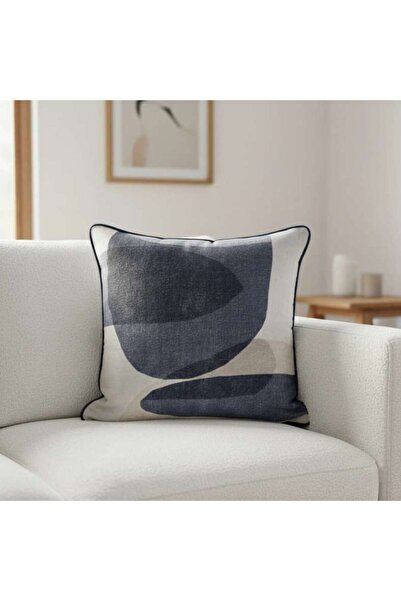 PAN HOME Darwin Printed Down Alternative Filled Cushion 50x50cm - Pearl Blue