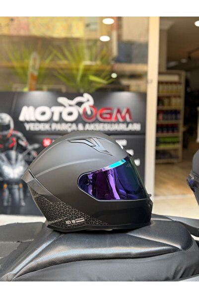 MTS M-910 VOCE X91 Full Face Güneş Vizörlü Mat Black Kask