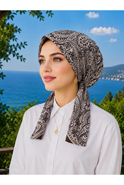 erasra class Scarf Bonnet Cotton Fabric Does Not Slip, Ready to Wear, Has a T...