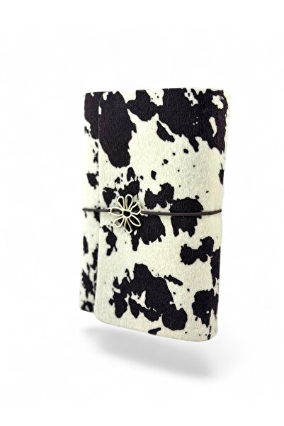 rawlab Cow Print A5 Defter Kılıfı & Organizer – Unisex Notebook Koruyucu Kılıf