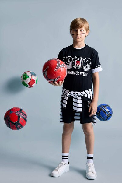 DeFacto Beşiktaş regular fit dvodelni pidžama set za dečake H7342A826HS
