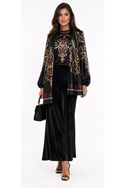 Muslima Wear بلوزة سوداء ماجستي