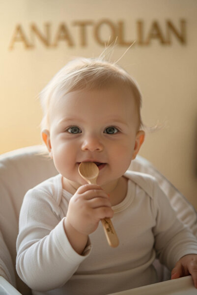 TROYA Genuine Boxwood Dessert Spoon (Food Spoon) 1St Class a Boxwood Small Si...