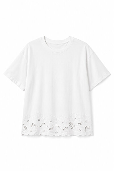 Zelish My Sister Tricou alb business cu tiv ecru