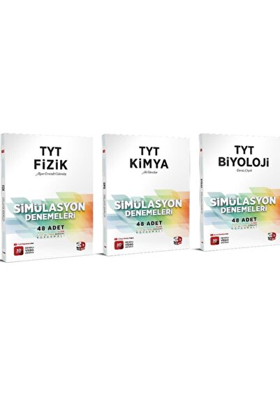 3D Yayınları 3d Tyt Fizik Kimya Biyoloji Simülasyon Deneme Seti 2023