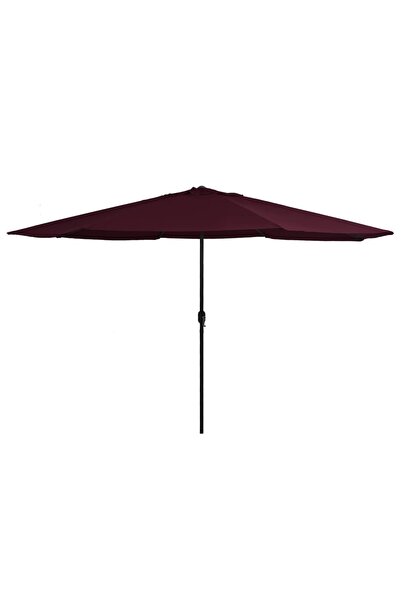 Concept Umbrelă de soare de exterior, stâlp metalic, roșu bordo, 400 cm