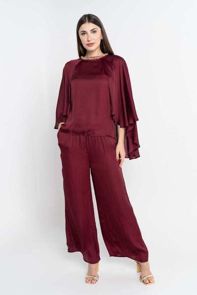 Nichii Plain Long Wide-Leg Trousers