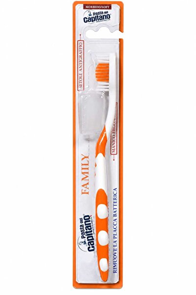 Pasta Del Capitano Orange Soft Toothbrush