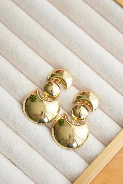 btogether. Gold 3'lü Sarkıt Küpe