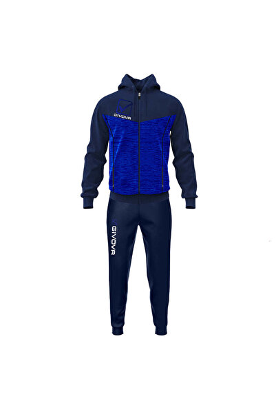 Givova Trening Visa cu gluga, Bleumarin/albastru, M