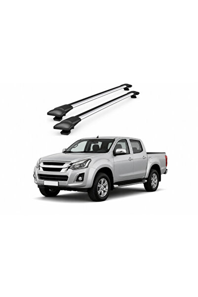 ART Bare portbagaj transversale auto aluminiu compatibile Chevrolet D-Max (Rt...