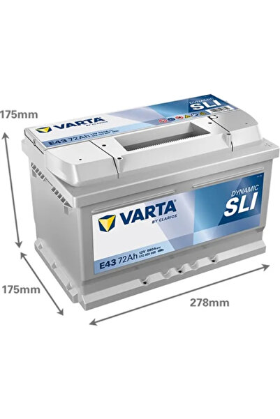 Varta Baterie auto E43 Dynamic SLI 72Ah 12V 572409068K262