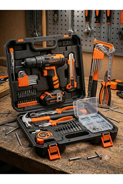 Yallabena 21V Cordless Drill Tool Set – 60+ Piece Professional Electric Drill...