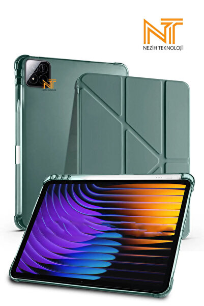 Nezih Case Mi Pad 7 / 7 Pro / 8 / 8 Pro Uyumlu Tri-Folding Kalem Bölmeli Uyku...