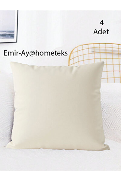 4 ADET Kırlent Kılıfı , Yastık kılıfı ( Leke tutmayan ,silinebilir kadife )