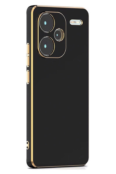 CEPSTOK Xiaomi Redmi Note 13 Pro Plus 5G Kılıf Kenar Detaylı Yumuşak Parlak S...