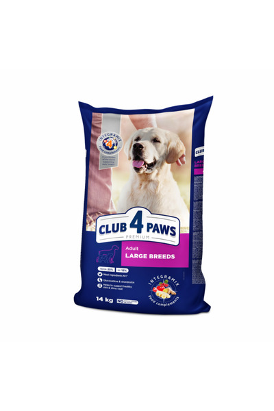 Club4Paws Club 4 Paws, Hrană uscată pentru câini adulți de talie mare, pui, 1...