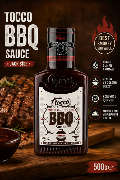 TOCCO Barbeque Sos 500 Gr Jack Şişe