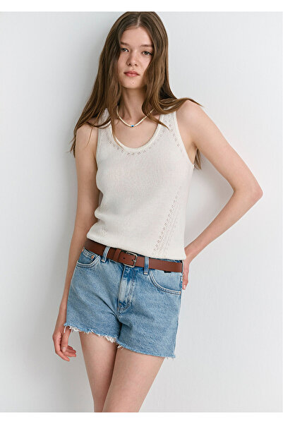 Mavi Rosie 90lar Gölgeli Indigo Mavisi Jean Şort 1447487078