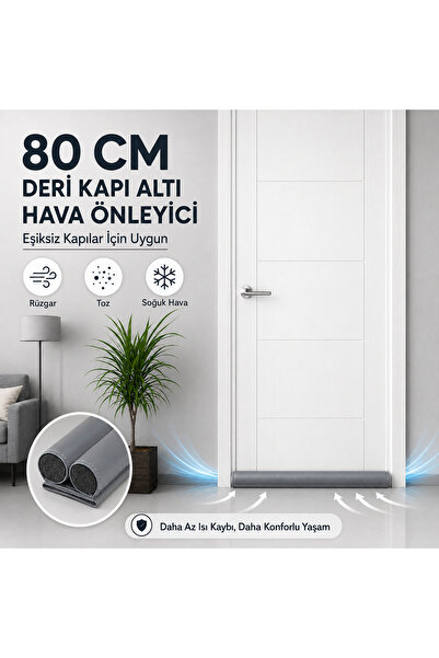 Magiclady 80 cm Kapı Altlığı Hava Geçirmez Kapı Altı Rüzgar Toz Ses Önleyici ...