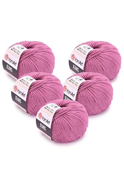 Yarnart Jeans 5'li Gül Kurusu 65 Fir pentru tricotat manual