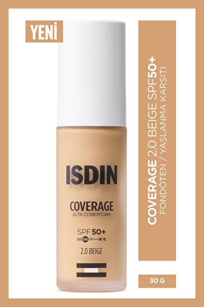 ISDIN Coverage SPF 50+ Yüksek Korumalı Yaşlanma Karşıtı Fondöten 30 gr Beige